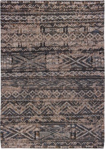 Louis De Poortere tappeto LX 9113 Antiquarian Kilim Black Rabat