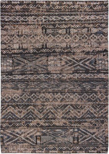 Louis De Poortere tappeto LX 9113 Antiquarian Kilim Black Rabat