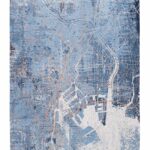 Tappeto Louis De Poortere, Cities Conductive Blue 9314, Tokyo design