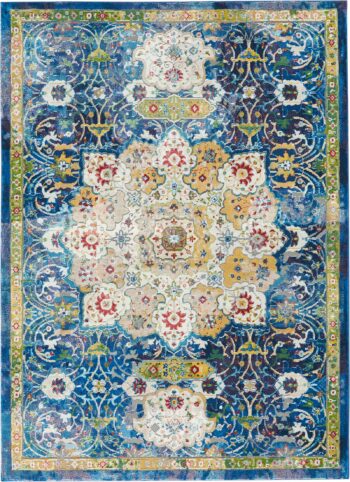 Nourison tappeto Ankara Global ANR03 BLUE 5x8 099446456595 main