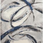 Tappeto Nourison Brushstrokes BSK02 Grey / Navy