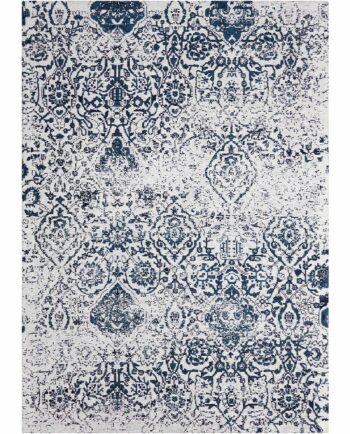 Nourison tappeto Damask DAS06 IVNAV IVORY NAVY 5x7 099446349859 C