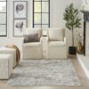 Nourison tappeto Glitz GLZ20 GRYMT GREY MULTICOLOR 5x7 099446951090 interior 3