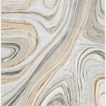 Tappeto Nourison Glitz GLZ21 Grey / Gold