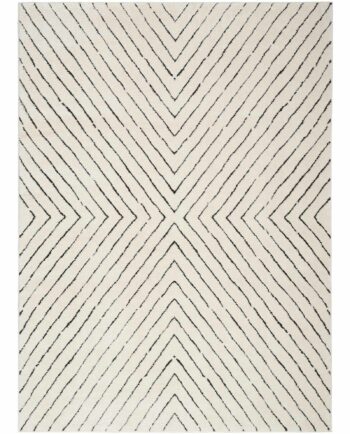 Nourison tappeto Modern Comfort MNC01 IVBLK IVORY BLACK 5x7 099446902139