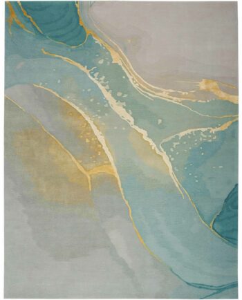Nourison tappeto Prismatic PRS27 GRSFM GREY SEAFOAM 8x10 099446891938