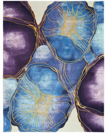 Nourison tappeto Prismatic PRS32 BLGLD BLUE GOLD 4x6 099446135179