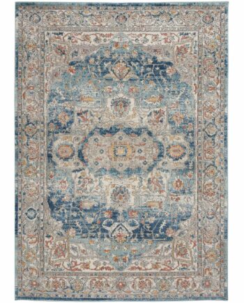 Nourison tappeto Quarry QUA11 IVBLU IVORY BLUE 5X7 099446819864