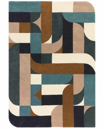 Asiatic tappeto Matrix 89 Klotski Teal