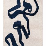 Tappeto Louis De Poortere, Craft Sea Ink 9849, Ribbon design