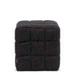 Rivièra Maison Thames Poufs, Mélane weave, Carbon Grey