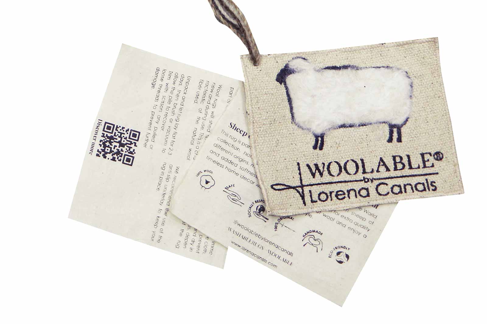 Lorena Canals Woolable tappeto Arctic Circle Sheep White Round WO ARCTIC WH LB 1 1